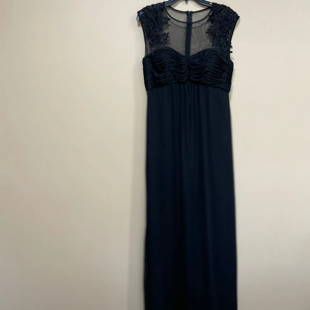 Patra Sleeveless Beaded Evening  Dress Black Size 12 - Picture 2 of 4